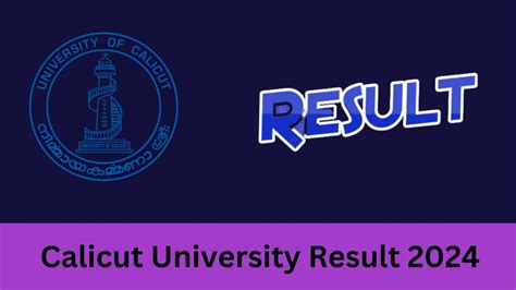 university of calicut exam result|calicut sde results.